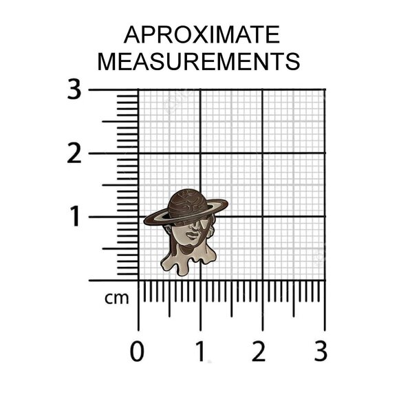 ✨Enamel Pin Roman Sculpture with Mirror Puzzle Bubblegum Planet Brooch Pop Art✨ - Picture 6 of 7